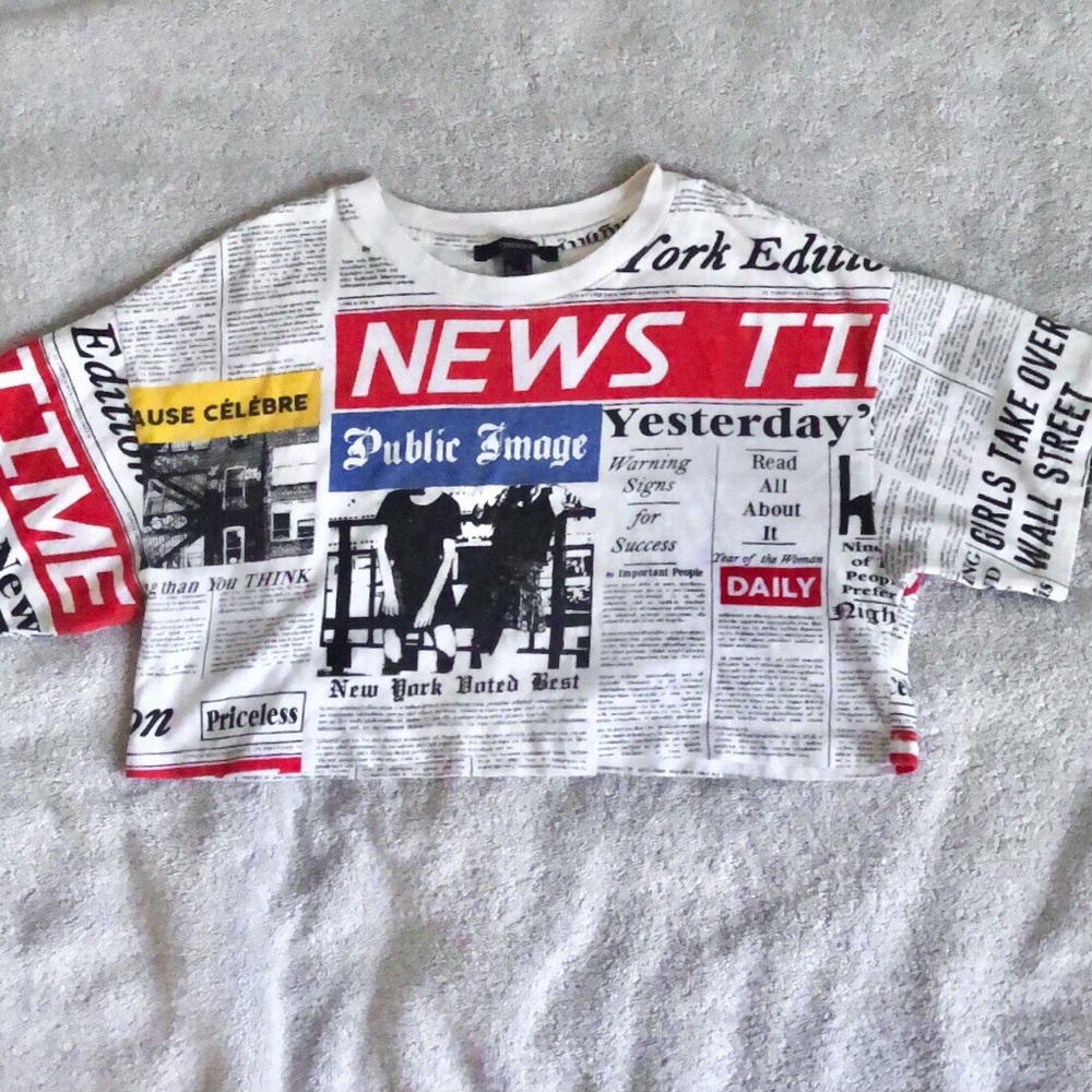 New paper crop top